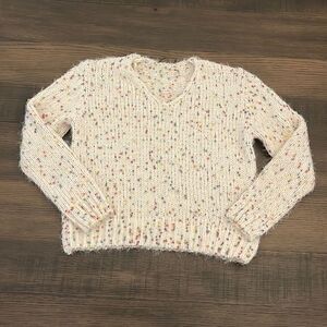Doe & Rae Textured Confetti Sweater size Small
